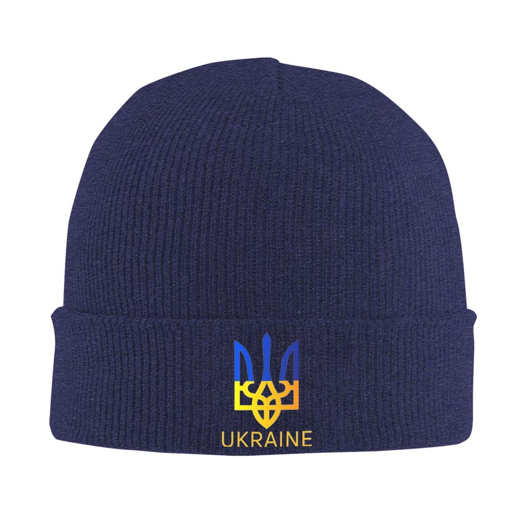 Unisex Women Ukraine Flag Beanie Hats Ukrainian Fashion Knitted Hat Autumn Kpop Caps Graphic Thermal Elastic Bonnet Hats