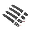 For Mitsubishi Lancer 2008 2009 2010 2011 2012- ABS Carbon Black Car Door Handle Cover Trims Sticker Car Styling Accessories