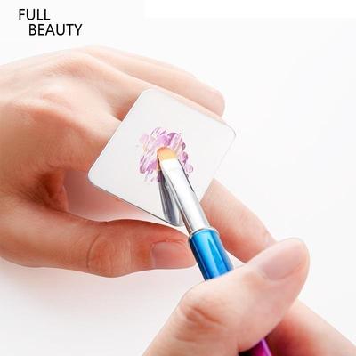 Mini Nail Art Paletka na kovový prsteň Akrylový UV gél lak Farebná pigmentová doštička DIY Home