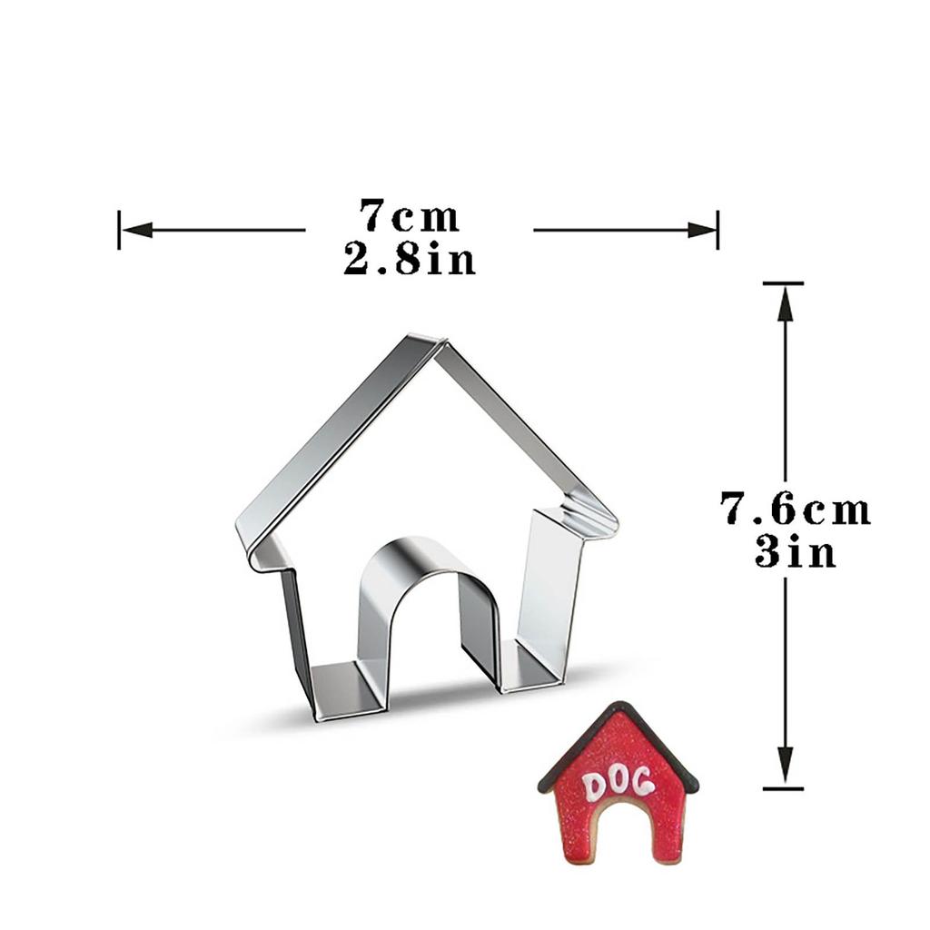 5-Piece Dog Cutter Stainless Steel   Baker Child Diy Homemade Snack Idea