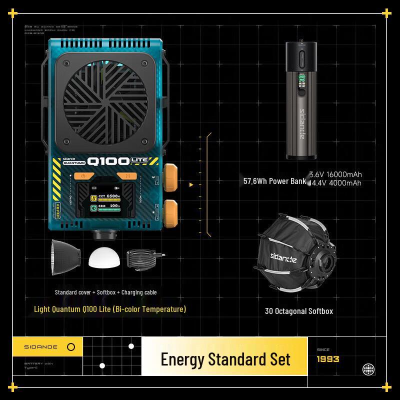 Standard Q100lite 100W Bi-Color LED Portable Fill Light Kit