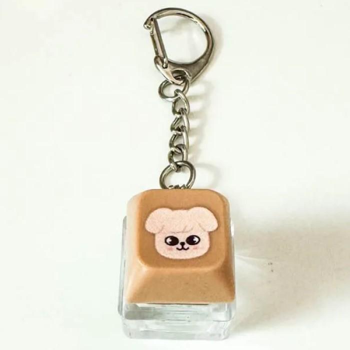 Straykids Verlichte keycap hanger sleutelhanger Seungmin beige