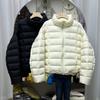 White duck down ribs down jacket women's short stand-up collar thickened new small super good-looking puff jacket