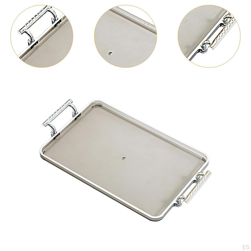 Serving Tray Cosmetics Rectangular Multi Purpose Fruit and Meal Tea for