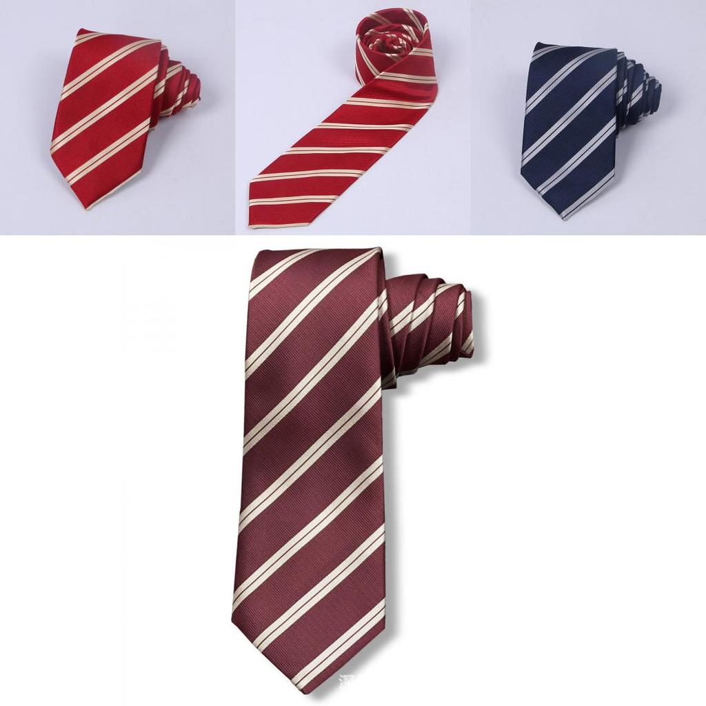 Student Jk Uniform Tie With Striped Pattern For School Wear