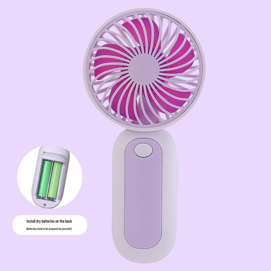2026 USB Rechargeable Compact Handheld Lanyard Fan - Fresh Style & Portable Gift