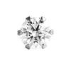Diamond World Women's PT900 Diamond Earrings, 0.10ct, Single Earring, Platinum, 6-Prong, FG Colorless, Transparent