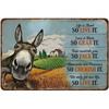 Tin Sign Art Metal Wall Decor 20x30cm Retro Vintage Painting