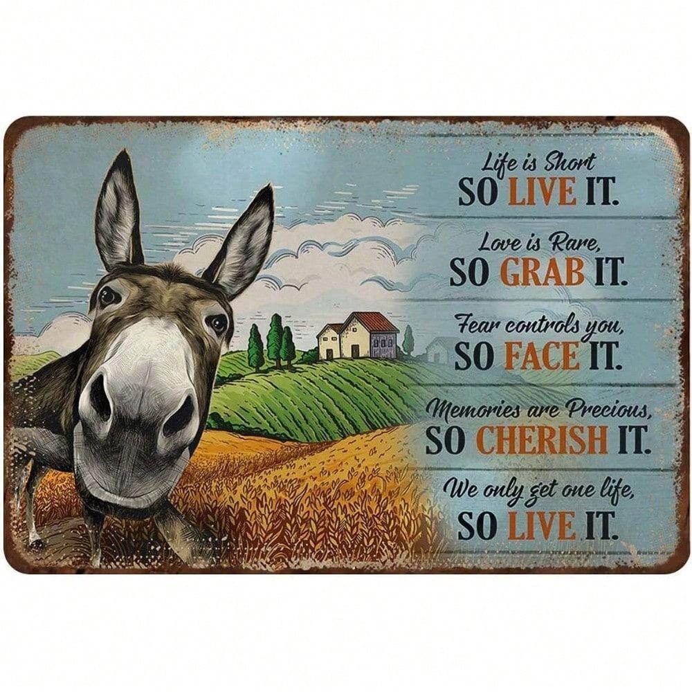 Tin Sign Art Metal Wall Decor 20x30cm Retro Vintage Painting