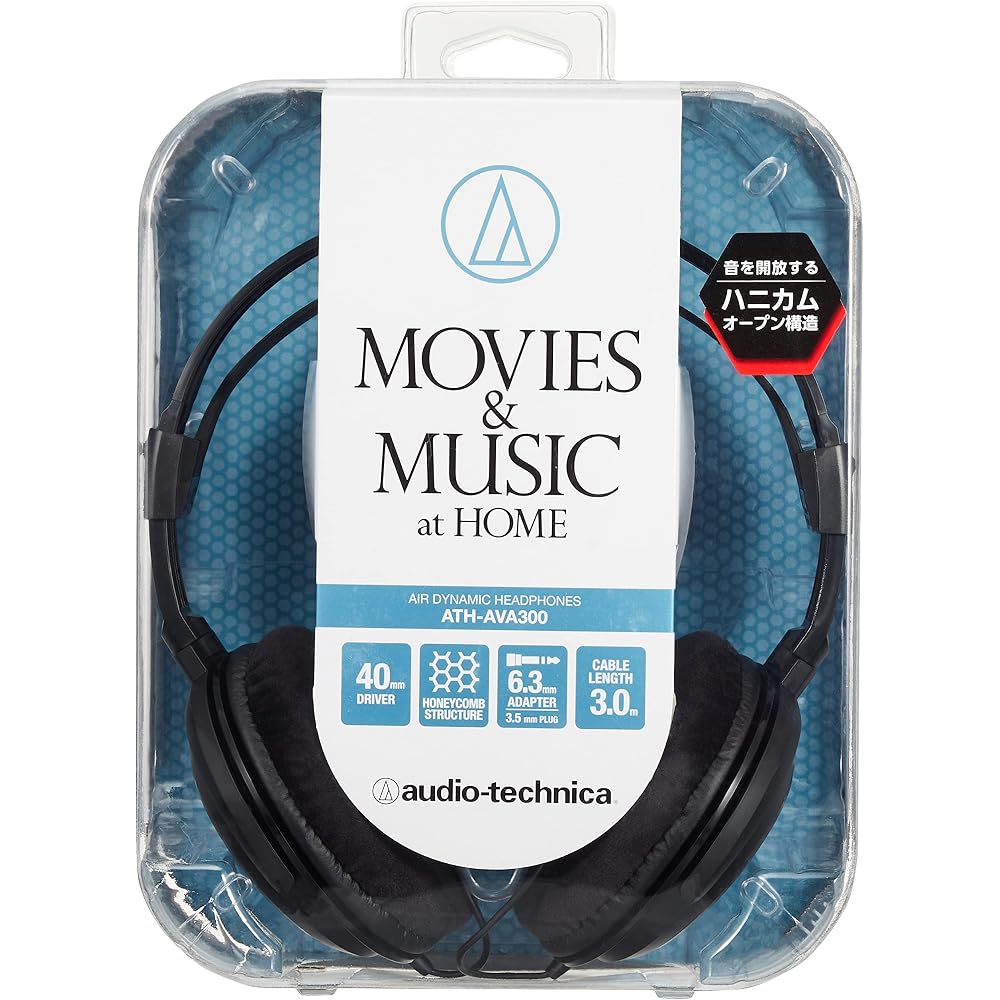 Audio-Technica ATH-AVA300 Headphones, Wired, Open-Back