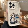 Phone Case: 2D flat design suitable for iPhone 18, 17, 16, 15, 14, 13 Pro protective case, unisex, offline little ghost, Christmas and Halloween gifts
