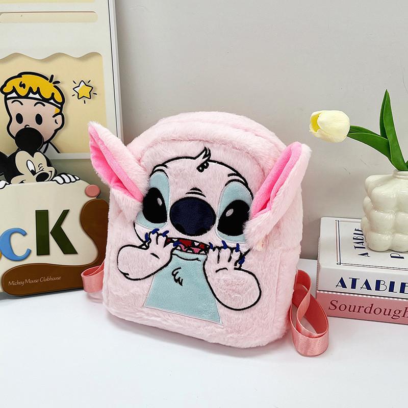 Stitch Angel Niedlicher Plüschrucksack Mit Cartoon-Design Für Den Täglichen Gebrauch