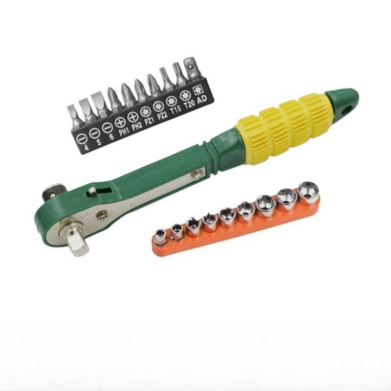 

Ratchet Wrench Forward and Reverse 5-13mm Socket Set Multi-Purpose Screwdriver Set