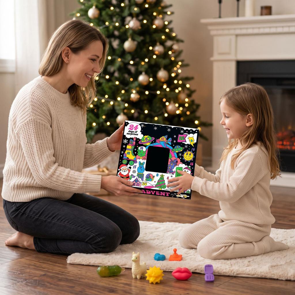 -Day Christmas Advent Calendar with Toys for Holiday Countdown