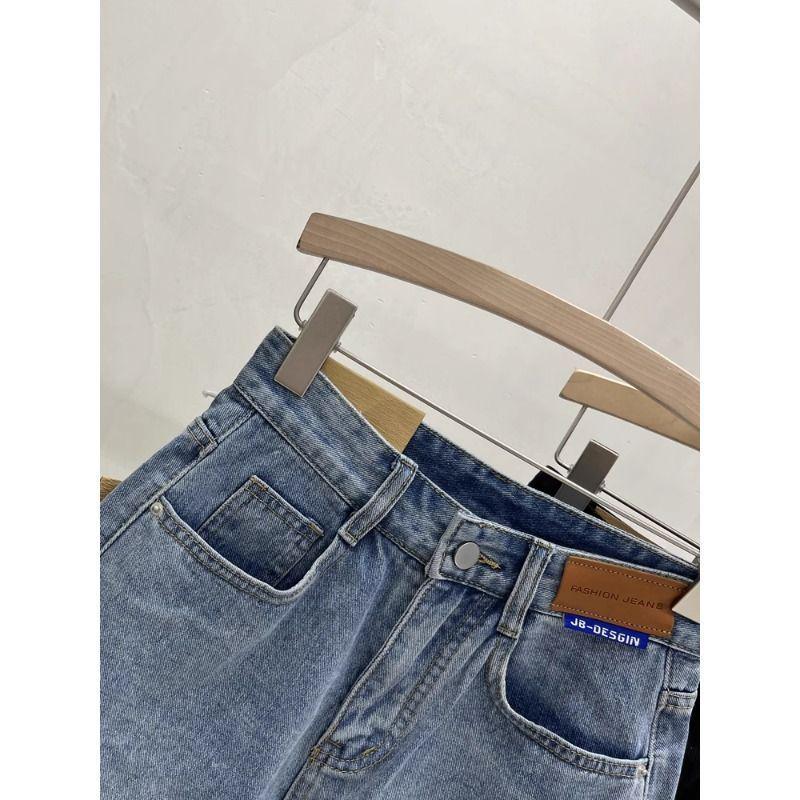 2026 New Women's High-Waisted A-Line Denim Shorts: Summer Thin Style, Loose & Slimming Wide-Leg Design for Pear-Shaped Figures
