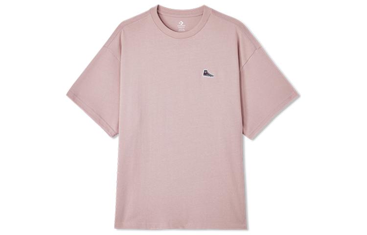 Men's Converse T-Shirts Unisex Pink Crew Neck Moderate