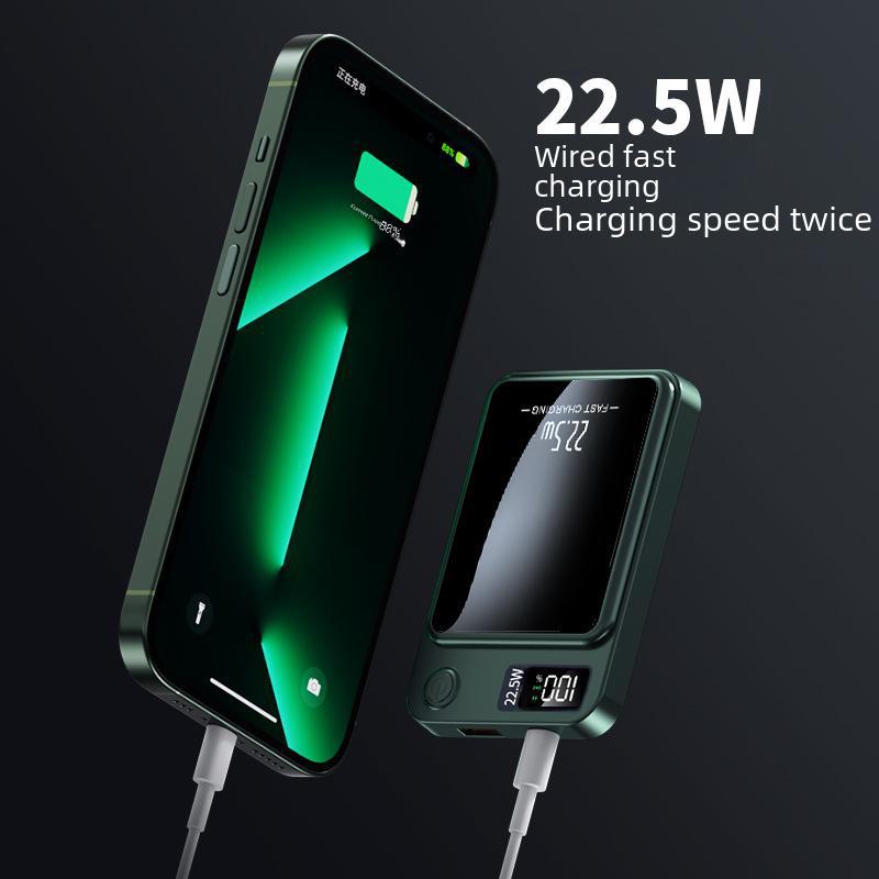 22.5WPD Fast Charge MagSafe Magnetic Power Bank - Large Capacity and Compact Design