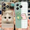 Für Realme C61 Hülle Realme C63 Niedliche Katzen-Cartoon-Bemalte Abdeckung Weiche Silikon-Handyhülle Für Realme C61 RealmeC61 RealmeC63 Fundas