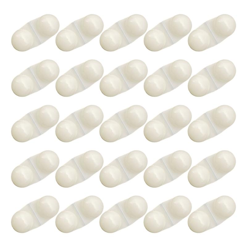 25lots Fishing Double Rattles Beads High Sensitivity Durability Fishing Gear Quickly Mount Tool for Dark Conditions
