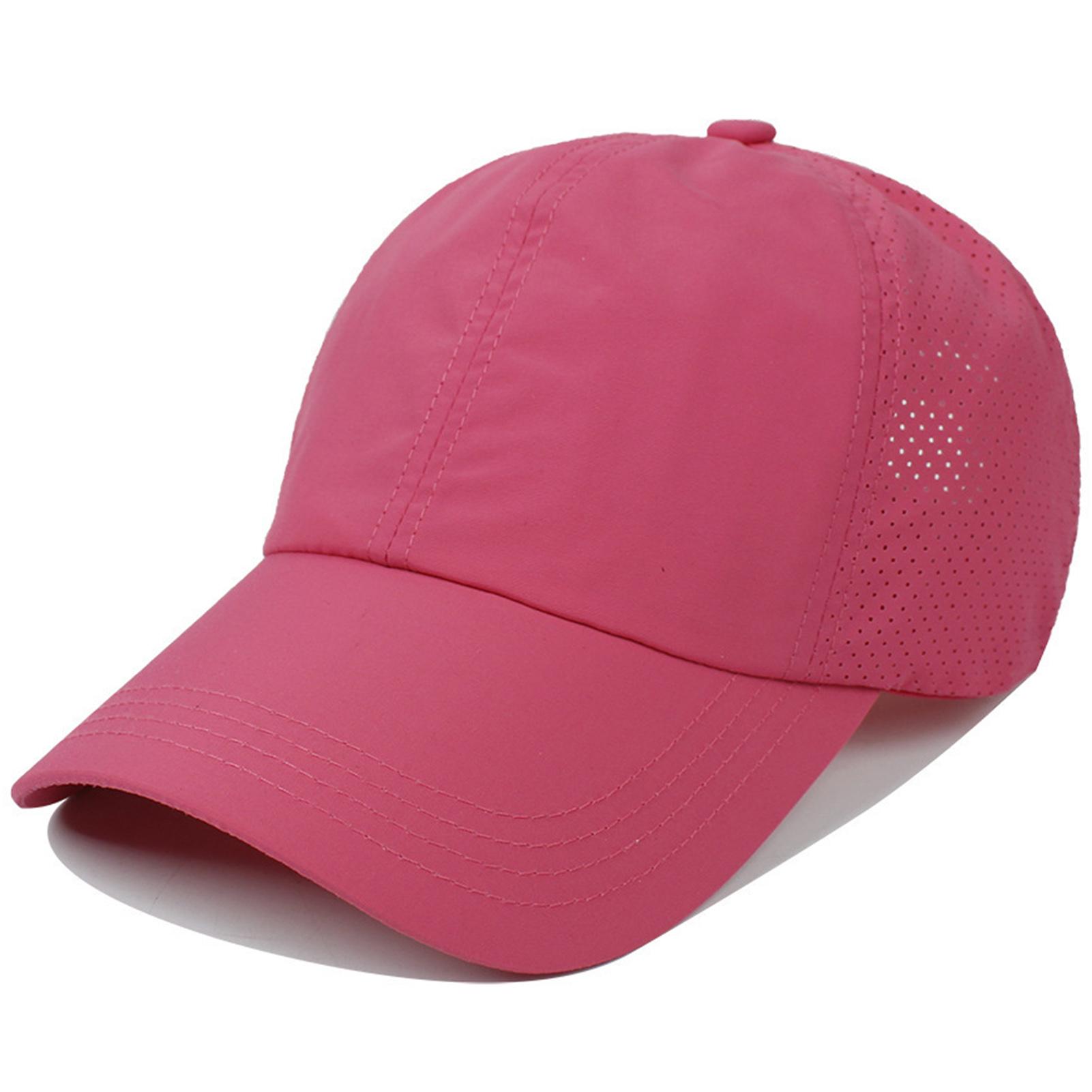 Summer Quick-Dry Baseball Caps Mesh Ponytail Hat for Women Adjustable Sun Protect Lightweight Outdoor Sports Ins Style
