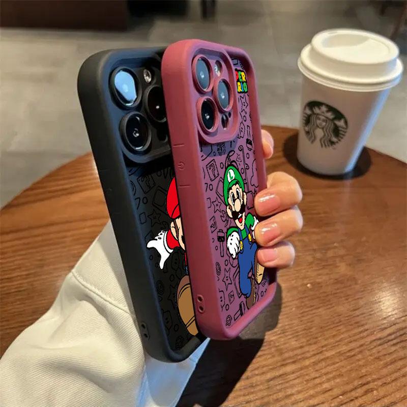 Super-Bros Case For Samsung Galaxy A55 5G Case A35 A13 A54 A53 A52 A34 A33 A32 A21S A14 A23 A24 A12 A51 A71 Phone Cover M-Marios