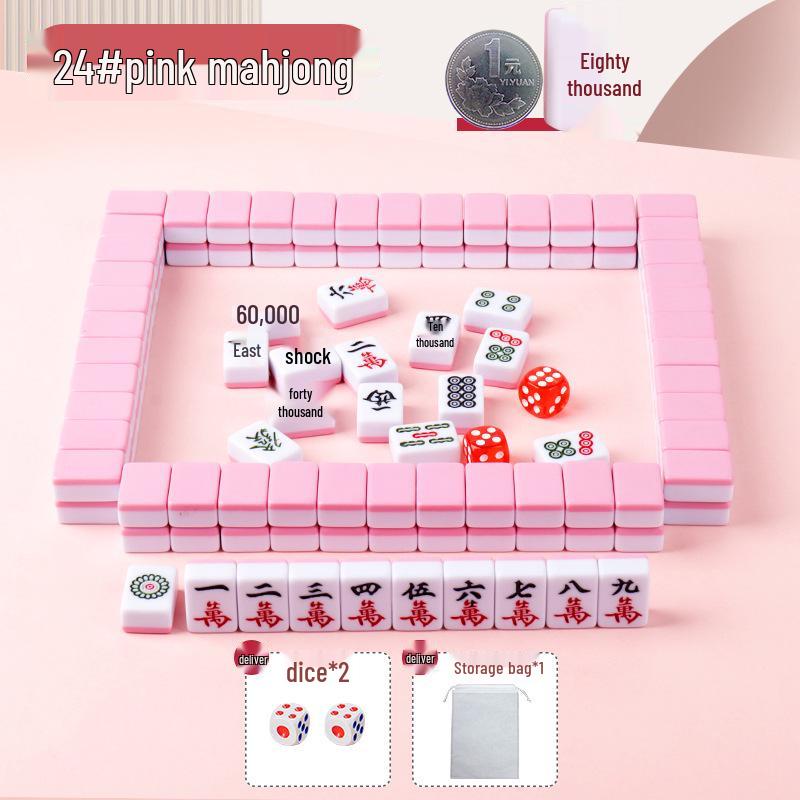 Tragbare Mini-Mahjong-Steine - Kompakt, Niedlich und Ideal für Camping, Wohnheime oder Reisen