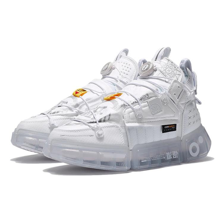 New LiNing Essence 2 Futuristic Cushioned Slip Resistant Abrasion Resistant Low Top Sports Casual Shoes Women's White AZGS040-4