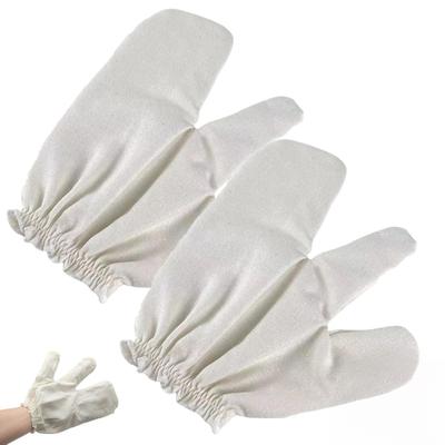 Garshana Handschuhe Grege Seidenhandschuhe Ayurvedische Massage Körper Peelinghandschuhe für Peeling Bad