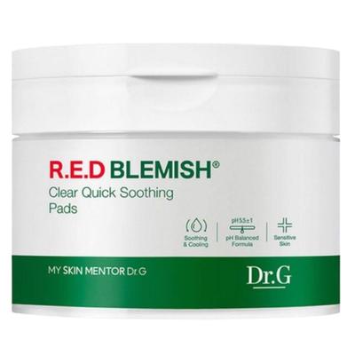 Red Blemish Clear Quick Soothing Pack Instant Calming & Hydrating Face Mask 70pcs 130ml