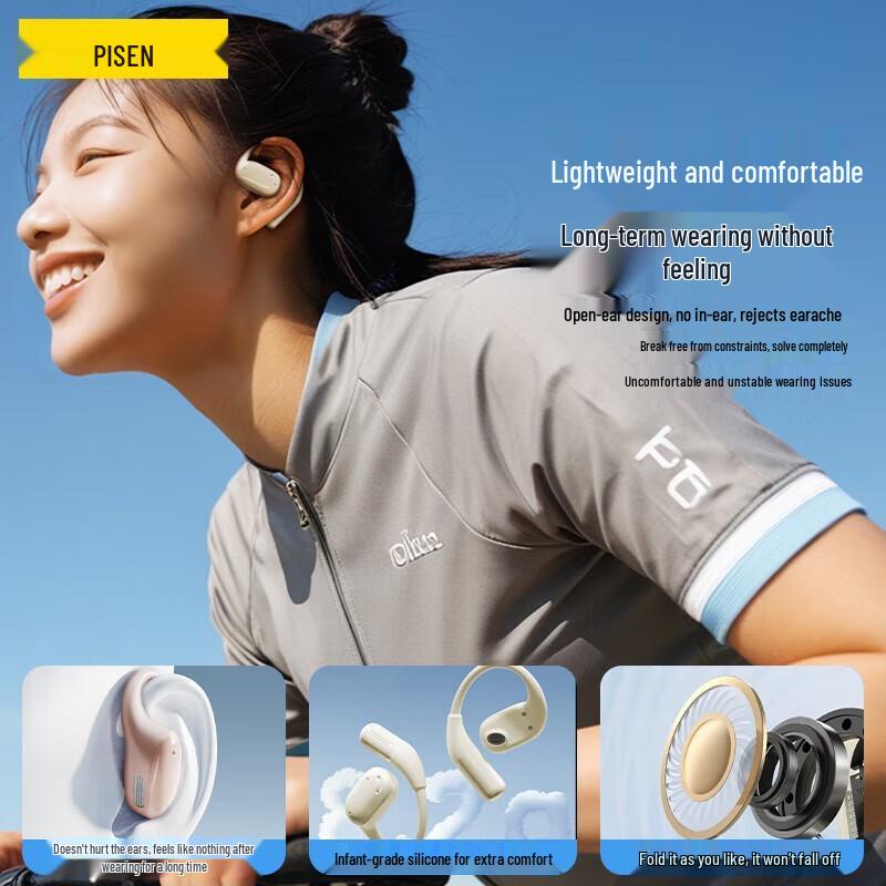 Pisen O1 Open-Ear Over-Ear Sport Bluetooth Earbuds