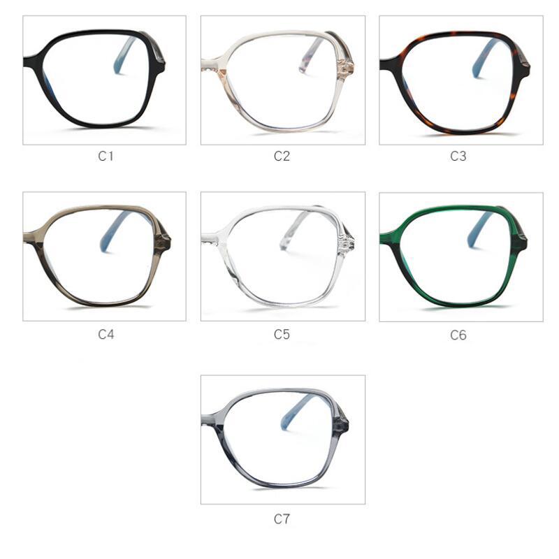 Drak Green Frame Anti-Blue Light Polygon  Prescription Eyeglasses  Shortsighted Spectacles 0 -0.5 -0.75 To -6.0