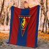 Mks Pogo Szczecin Flannel Blanket Soft Warm All-Season Throw, Design for Camping, Car Travel, Hiking Sofa, Bed, Office Perfect Gift for Parties