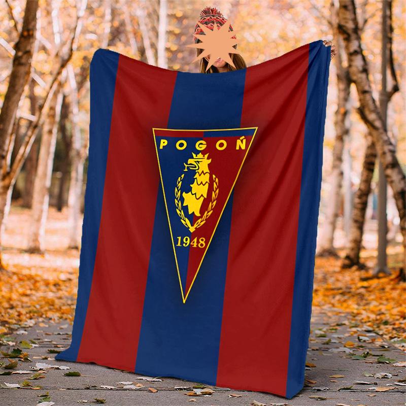 Mks Pogo Szczecin Flannel Blanket Soft Warm All-Season Throw, Design for Camping, Car Travel, Hiking Sofa, Bed, Office Perfect Gift for Parties