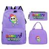 New Dandy's world game merchandise personalized printing primary and secondary school schoolbag three-piece set