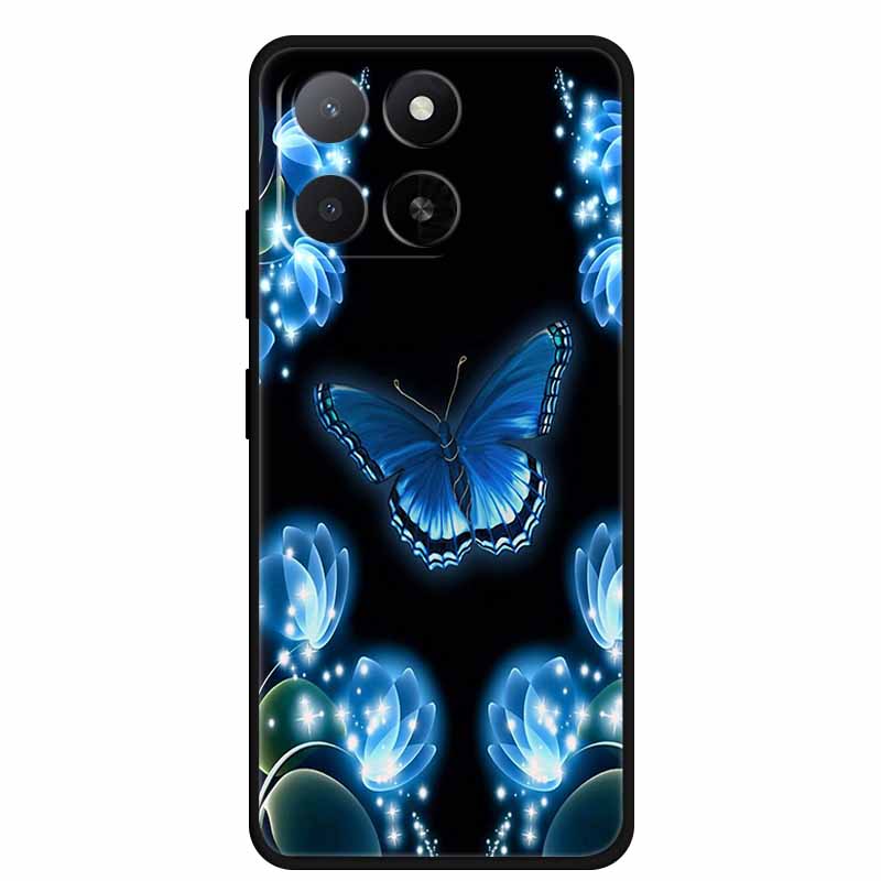 Für ZTE Blade A55 A35 Hülle Tiere Weiches Silikon TPU Handyhüllen Rückseite für ZTE Blade A35 BladeA55 Wolf Stoßfest Cool Capa