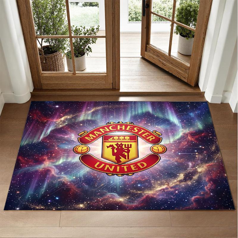 Manchester United Design Kristall Samt Teppich Weiche Dekorative Matte für Schlafzimmer Eingang