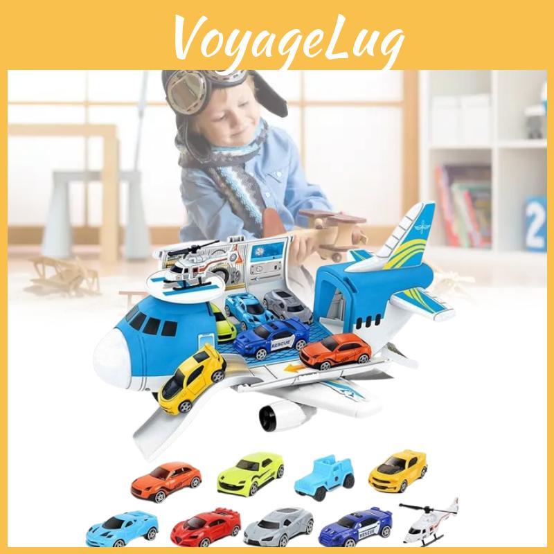 With Aeroplane Toy Vehicles Transport Cargo Airplane Car Children Set Gifts