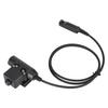 Cabo Adaptador PTT U94 35,4 pol. Cabo Conector para Fone de Ouvido Walkie Talkie Compatível com Baofeng UV9R UV 9R Plus UV XR BF A58