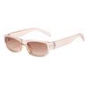 UV400 Protection Black Shades Narrow Square Frame Driving Glasses  for Women Men
