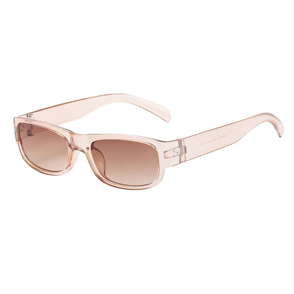 UV400 Protection Black Shades Narrow Square Frame Driving Glasses  for Women Men