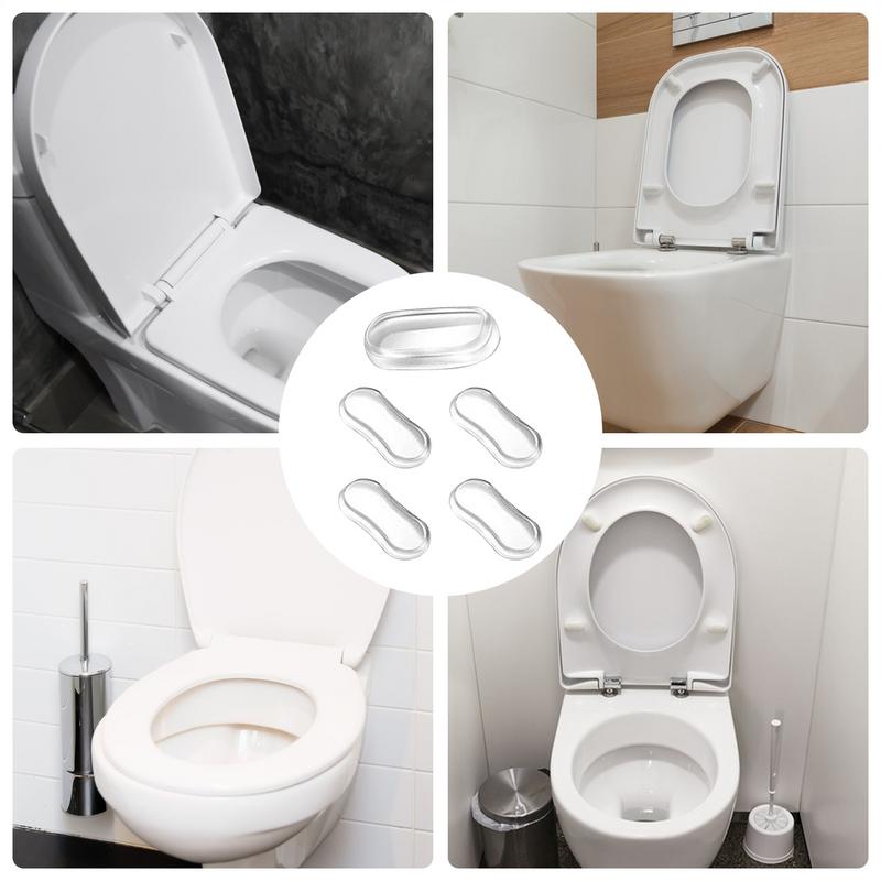 Durable Silicone Toilet Seat Bumper Toilet Seat Sticking Buffer Attachment Shockproof Toilet Seat Lid Pads Toilet Accessories