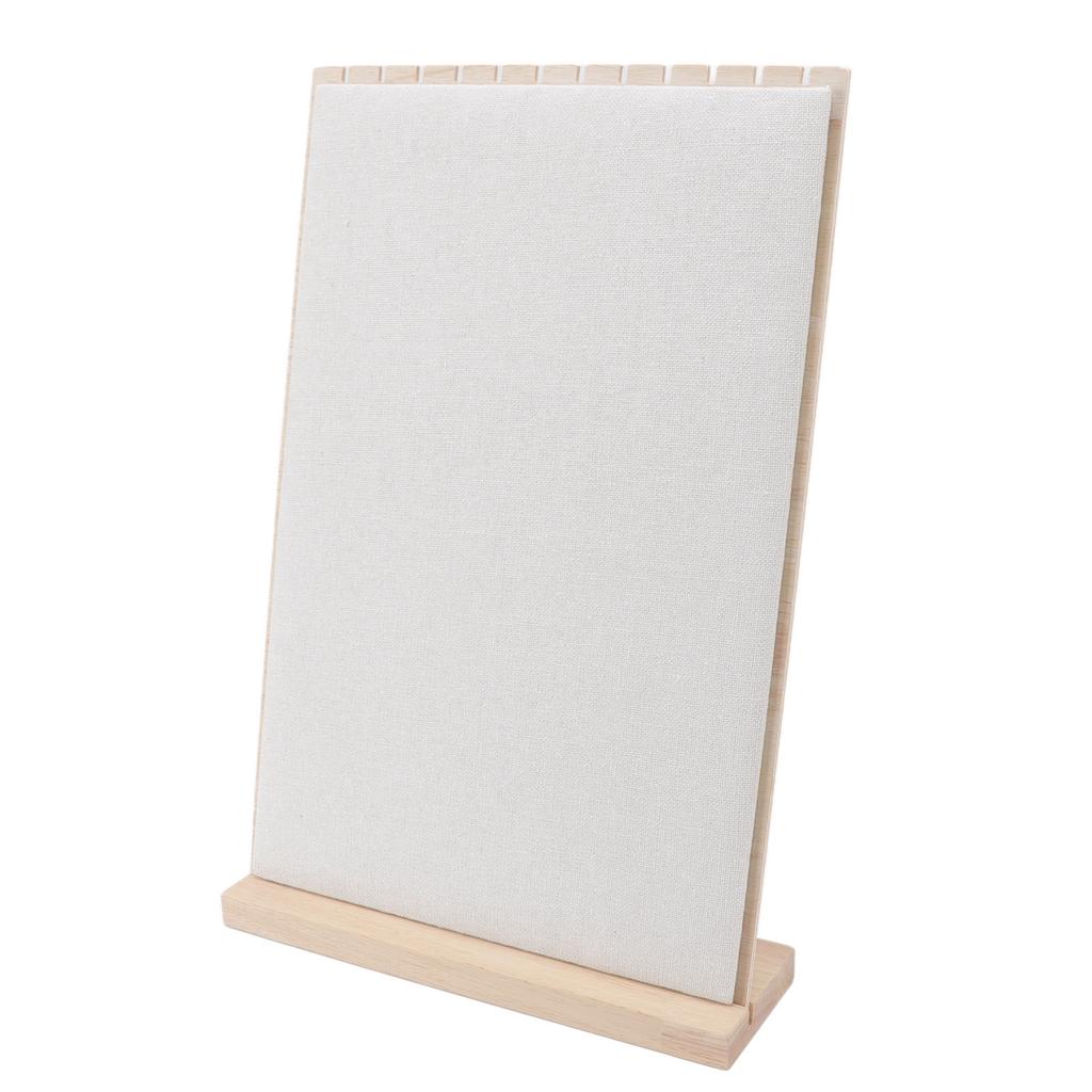 Wooden Jewelry Display Stand 12 Slots Detachable Orderly Storage Wooden Frame Necklace Rack for Home Jewelry Shop