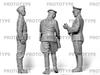 ICM WWII German Officers Staff Plastic Model 24020 1/24 &