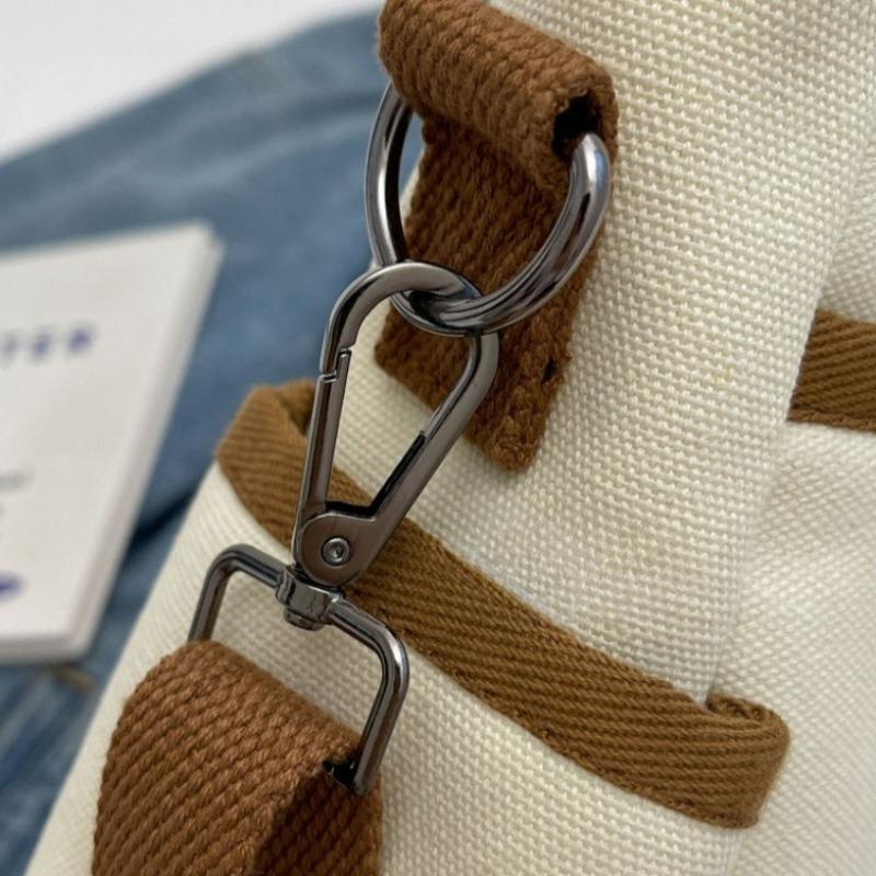 Practical Canvas Handbag Women Multifunctional Large Capacity Zipper Handbag Women Zipper Messenger Bag Student Casual Handbag Designer Bag