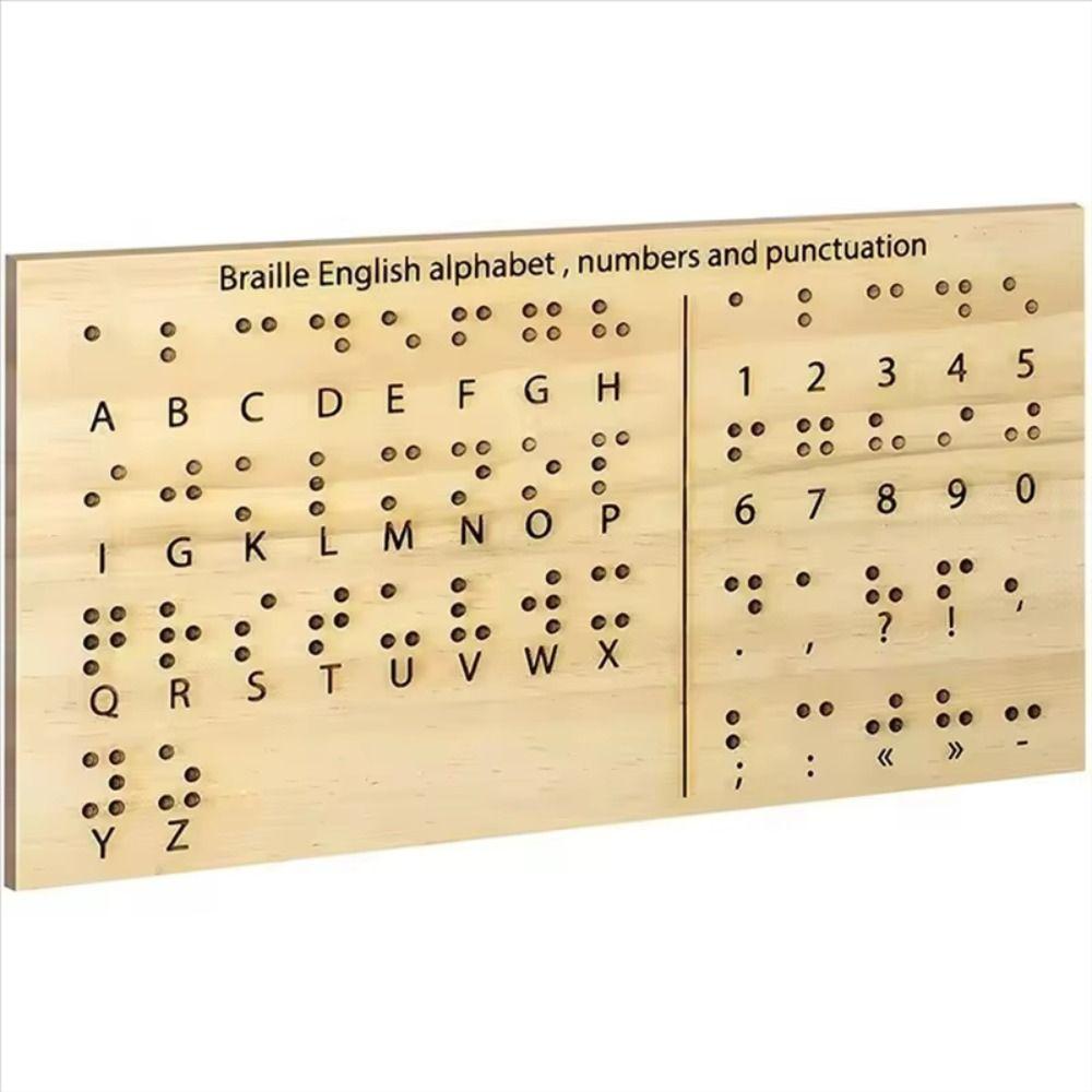 Lightweight Braille Board Compact Size Teaching Aid Portable Educational Tool Touch Based
