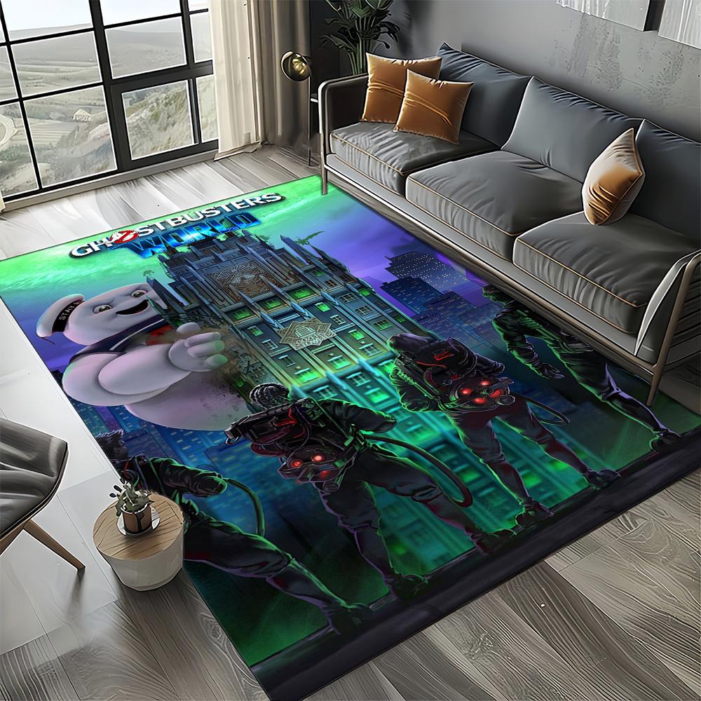 27 Style New G-Ghostbusters Horror Movie Cartoon Carpet Rug for Living Room Bedroom Home Sofa Decoration,Non-slip Floor Mat
