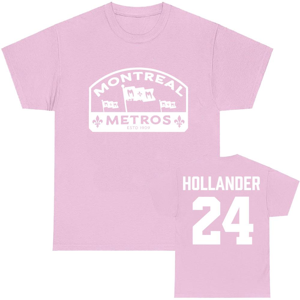 Shane Hollander 24 Montreal Metros Tee TV Heated Rivalry Graphic Print T-shirt Cotton Loose Women/Men Tshirts Print Clothing