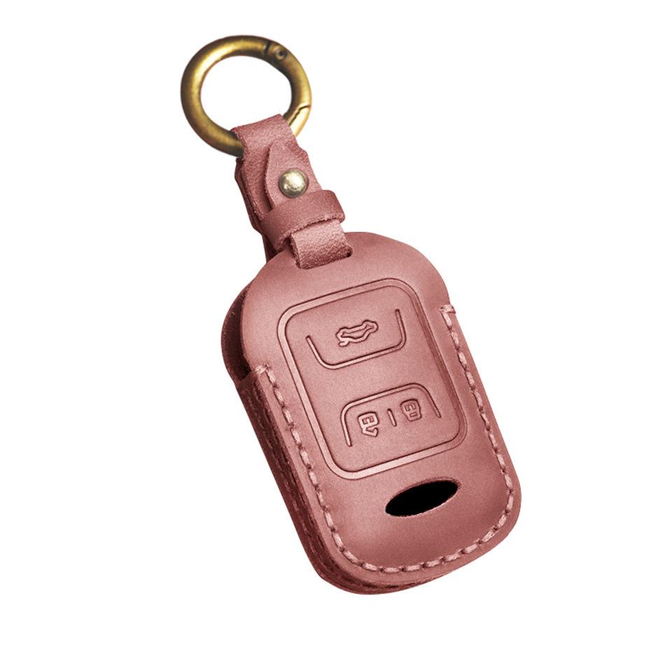 Genuine Leather Car Key Cover for Chery Tiggo, QQ, Arrizo Models