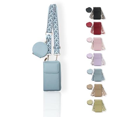 Τσάντα Ώμου για Smartphone, Πορτοφολάκι Κέρματα, Τσάντα Χιαστί για Smartphone, PU, Μπλε, Γυναικεία Τσάντα, Πορτοφόλι, Γουρουνάκι, Θήκη, Τσάντα, Δημοφιλής, Χαριτωμένη, Κομψή, Λεπτή, Μίνι, 3-Τρόπων,