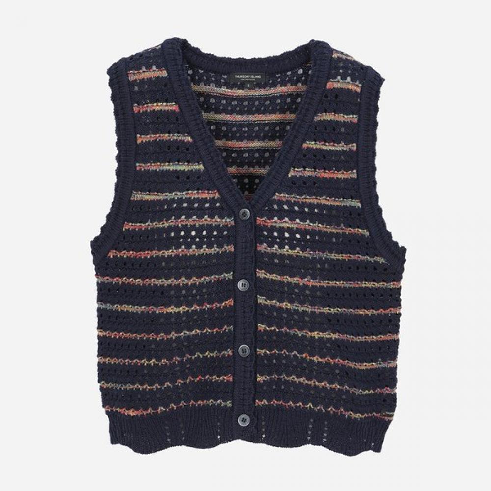 Thursday Island Women S Multi Color V Neck VeSt t264mVt234w